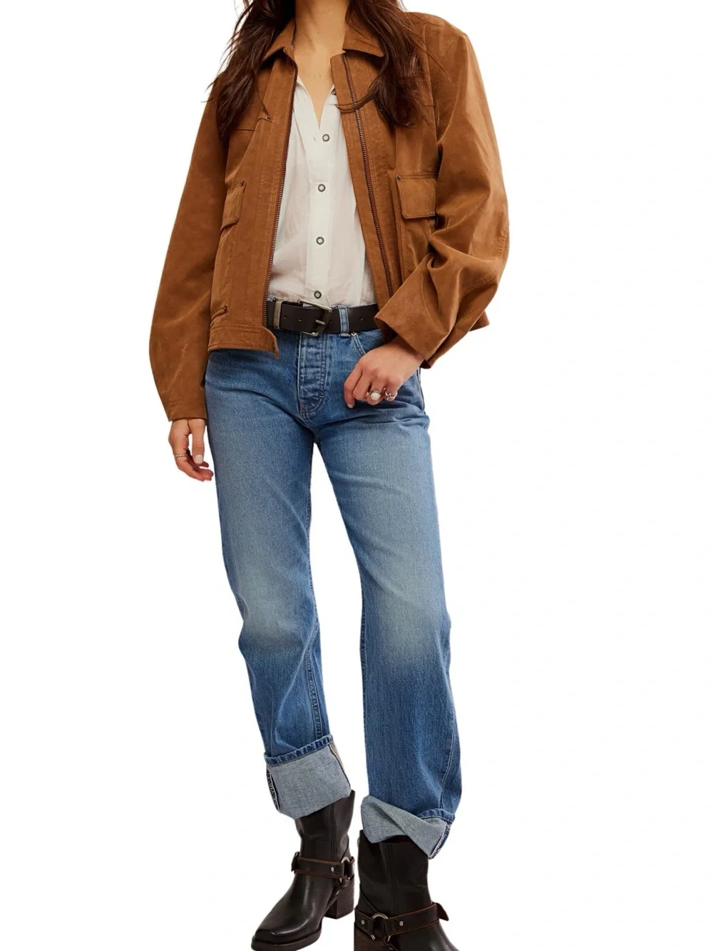 Free People Blair Faux Suede Jacket size S Retails: $168